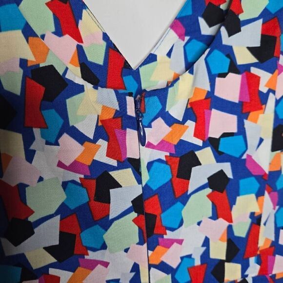 PLENTY By Tracy Reese Geometric Sheath Pencil Dress Cutout Size 6 - Picture 11 of 12